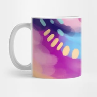 Bright Pink Abstract Mug